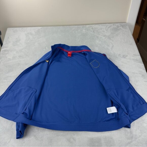 Vintage Nike FC Barcelona Blue/Red Track Jacket Men's Size XXL Full Zip - Picture 3 of 16